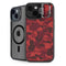 Red Street Camo iPhone 14 Kickstand Case